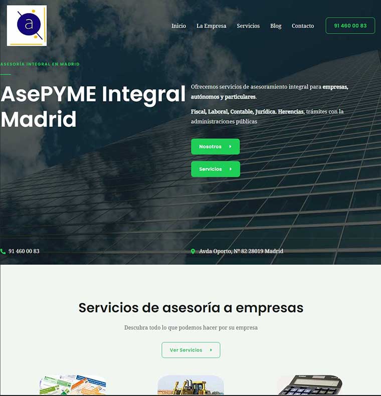 nuevo sitio web AsePYME Integral